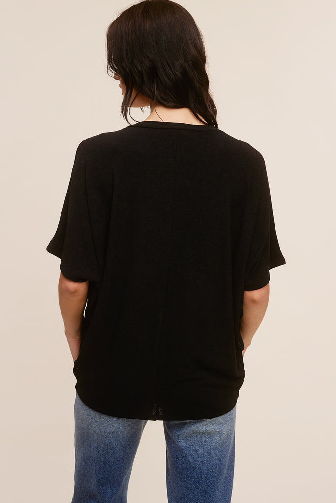 Softest V Neck Short Sleeve Dolman Tee (Assorted Colors)