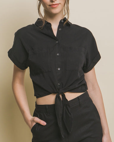 Serenity Long Sleeve Cotton Print Blouse Button Up Version
