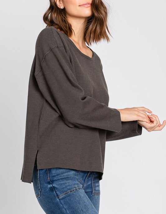 Melanie Round Neck Over sized Sweater