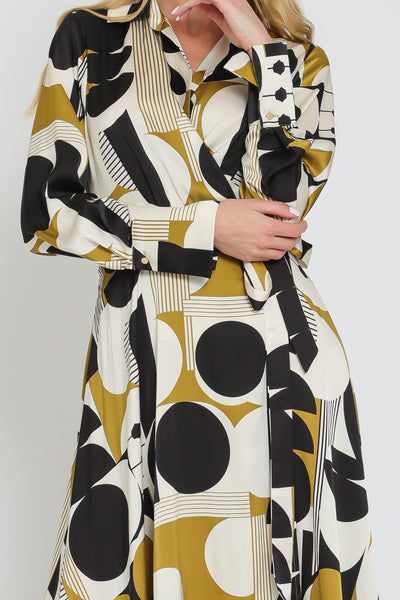 関税込 CELINE long shirt dress in silk crepon LONG SHIRT DRESS IN SILK CREPON - | CELINE