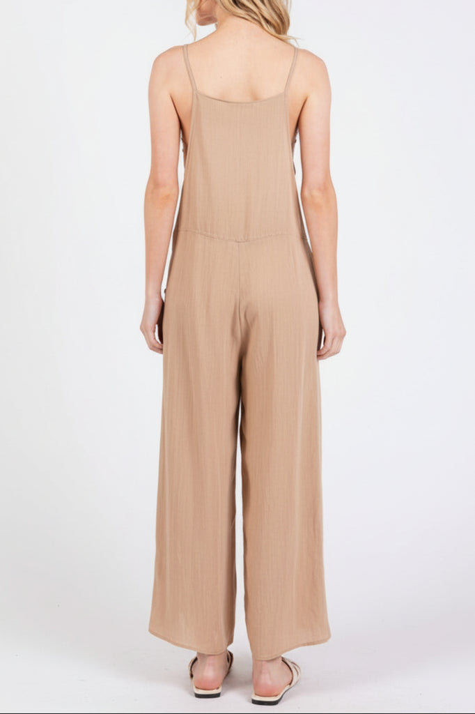 Sagewood Linen Adjustable Jumpsuit