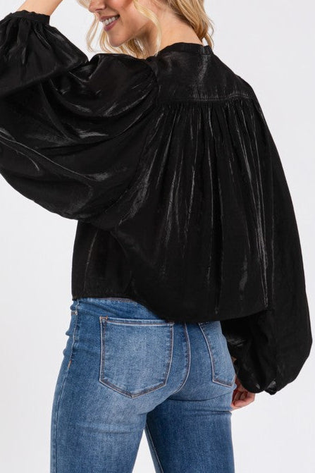Glimmer puff Blouse