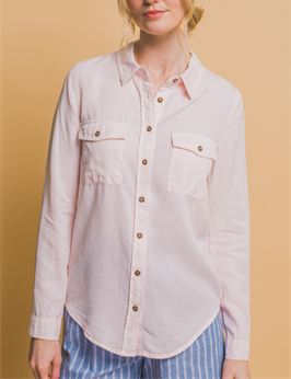 Soft Drift Comfy Button Up Long Sleeve (Assorted)