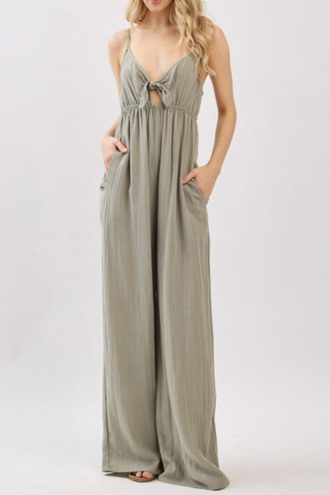 Juliana Front Tie Jumpsuit
