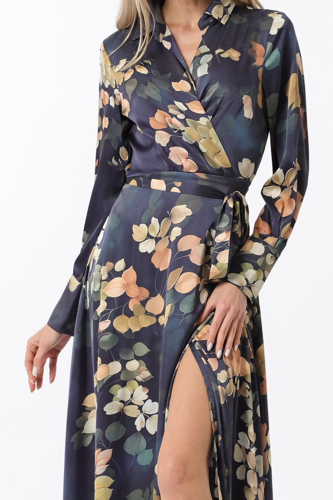 Moonflower Wrap Maxi Dress