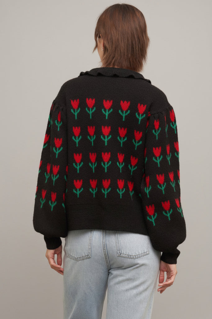 Tulip Garden Button Down Cardigan