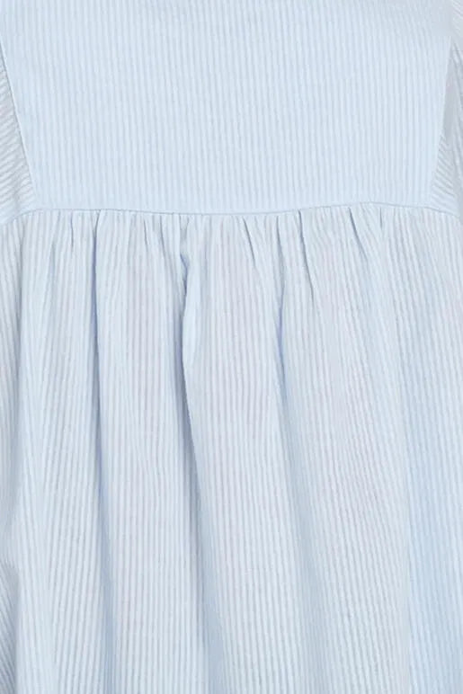 Blue Mist Square Neck Blouse