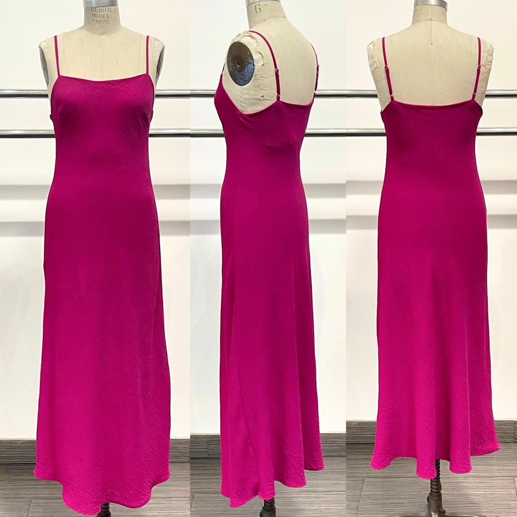 Brooklyn Maxi Dress in Magenta