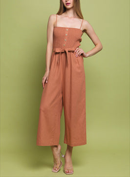 Feeling Free Jumpsuit in Clay