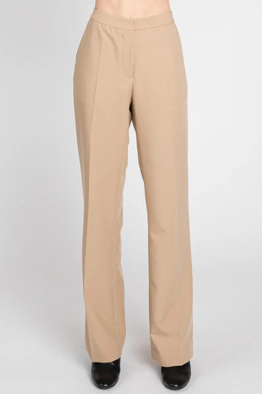 Latte Muse Straight Leg Elastic Waist Trouser Pant