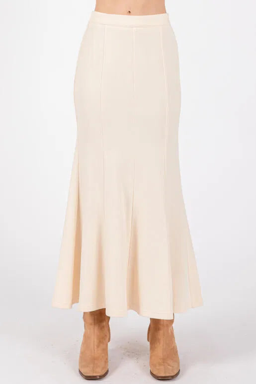 Butter Cream Bliss A-Line Maxi Skirt