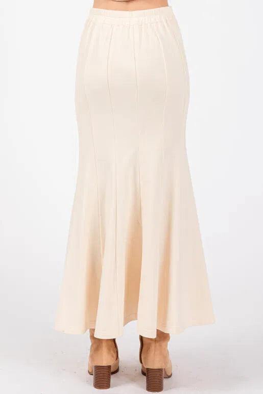 Butter Cream Bliss A-Line Maxi Skirt