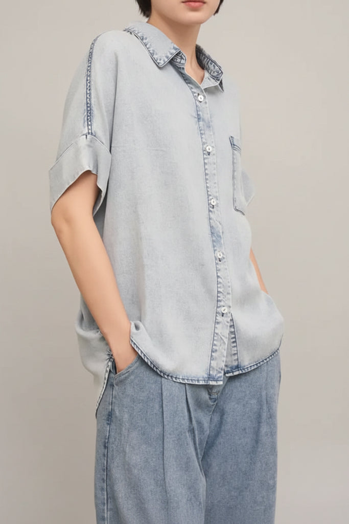 Buttoned by the Bay Short Sleeve Top