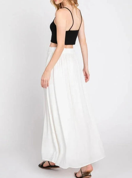 Mamma Mia Center Slit Maxi Skirt in White – Shop at Goldie's Mamma Mia Center Slit Maxi Skirt in White – Shop at Goldie's