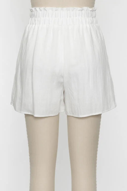 Cloud Breeze Short Set in White