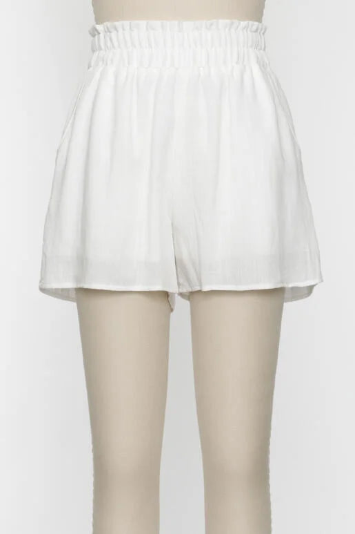 Cloud Breeze Short Set in White