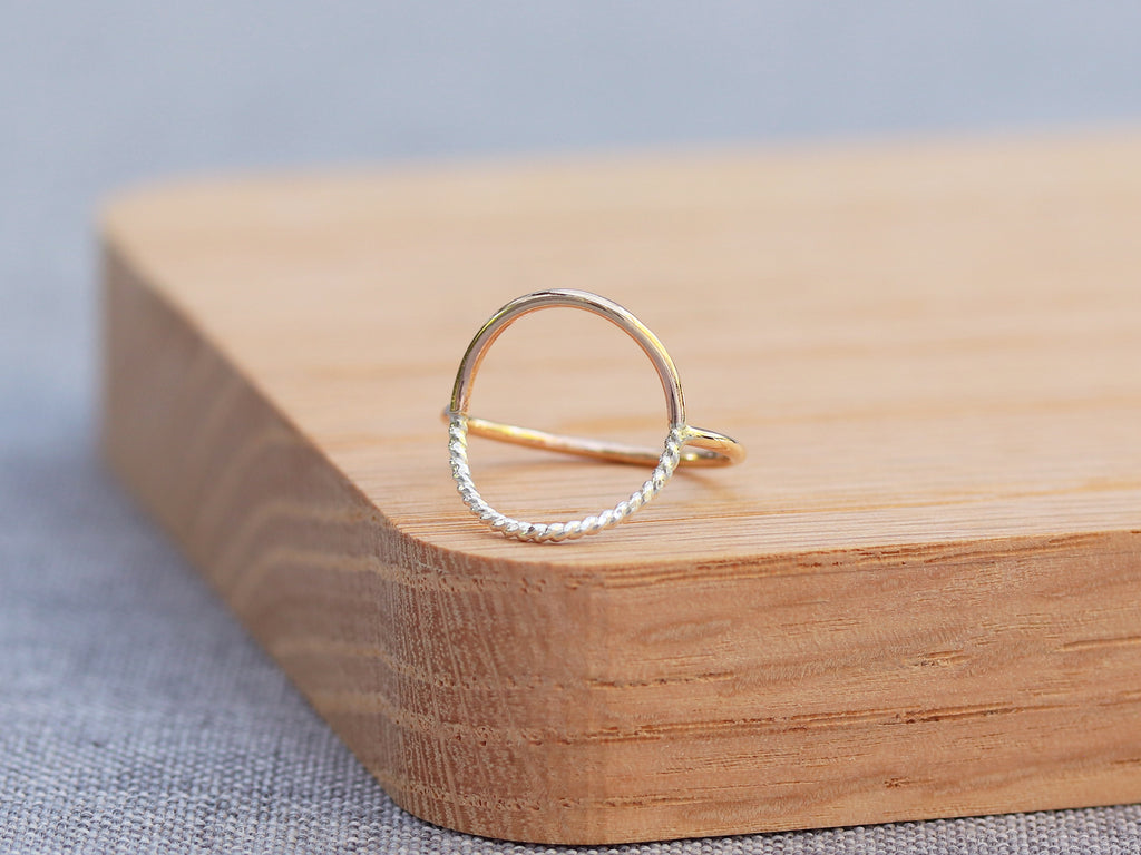 Sloane Mixed Metal Circle Ring