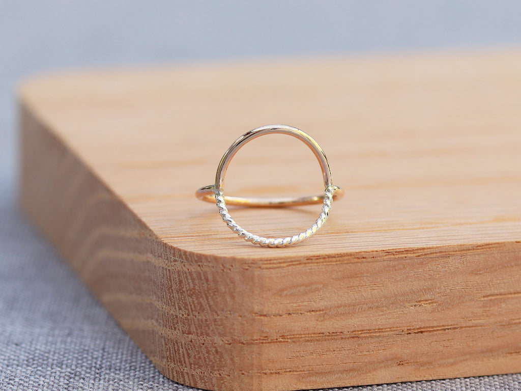 Sloane Mixed Metal Circle Ring