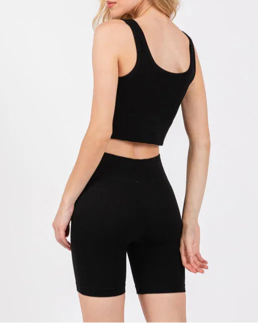 Flex & Flow Herring Bone Ribbed Seamless Set