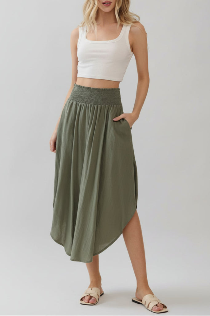Willow Breeze Flowy Maxi Skirt