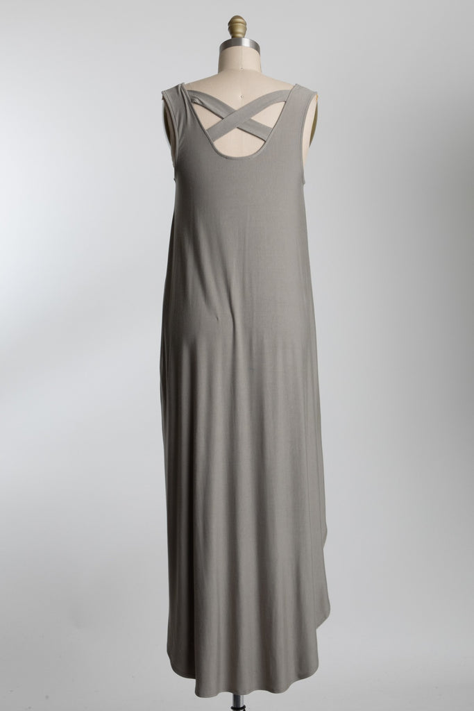 Crossback Soft Jersey Dress