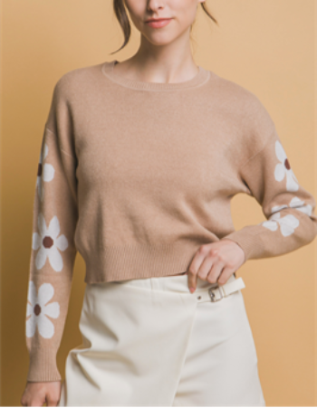 Desert Daisy Crew Neck Sweater