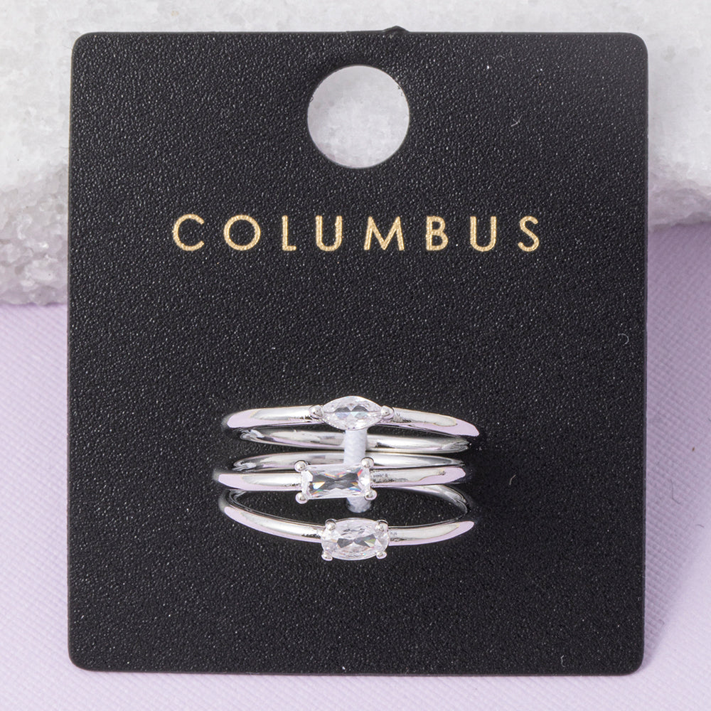 Twinkle Trio Ring Set