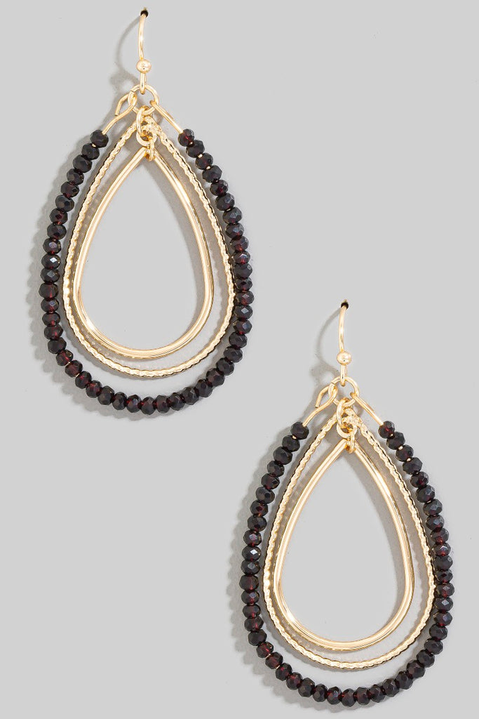 Beaded Teardrop Earrings