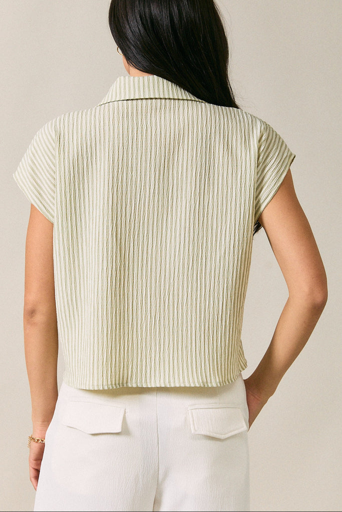 Seabrook Striped Button Down Top (Various Colors)