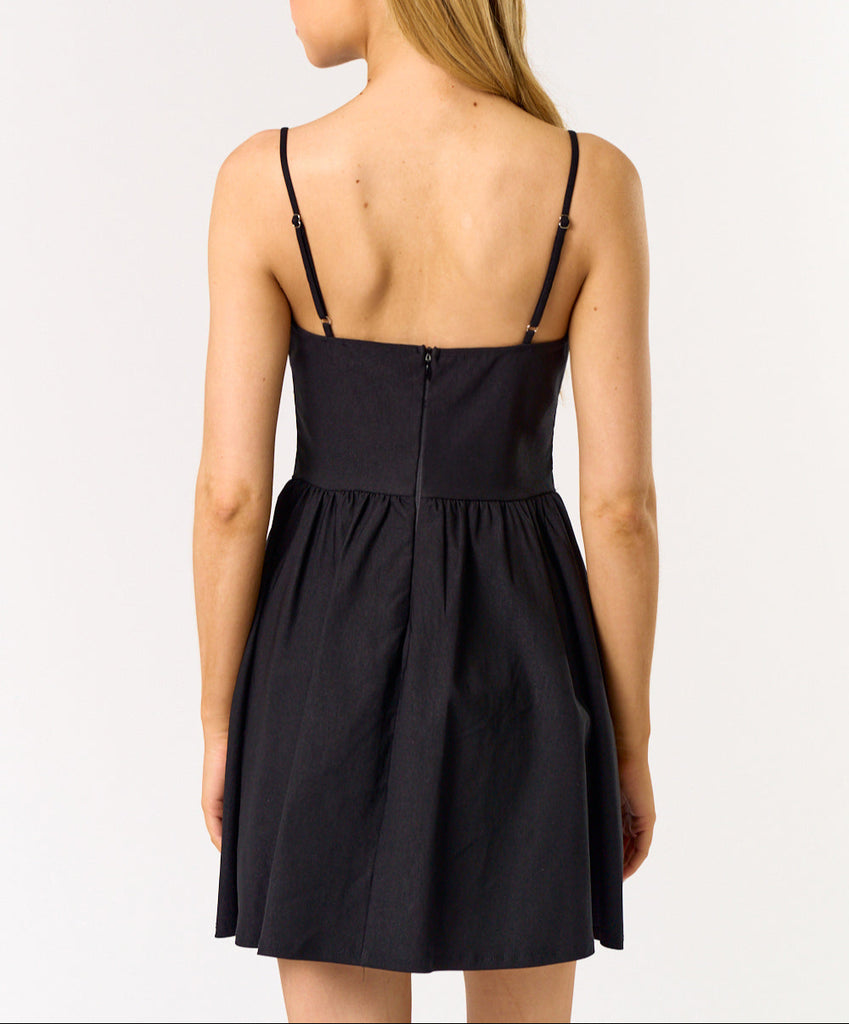 Belle Amour Corset Fit Mini Poplin Dress