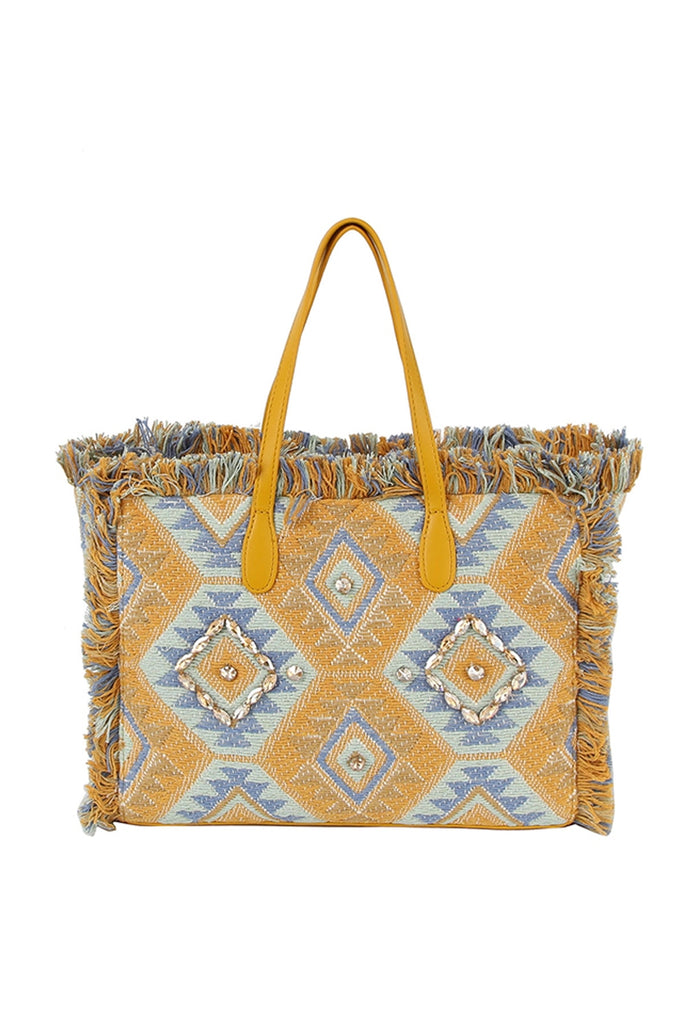Bohemian Travels Boho Fringe Crochet Purse