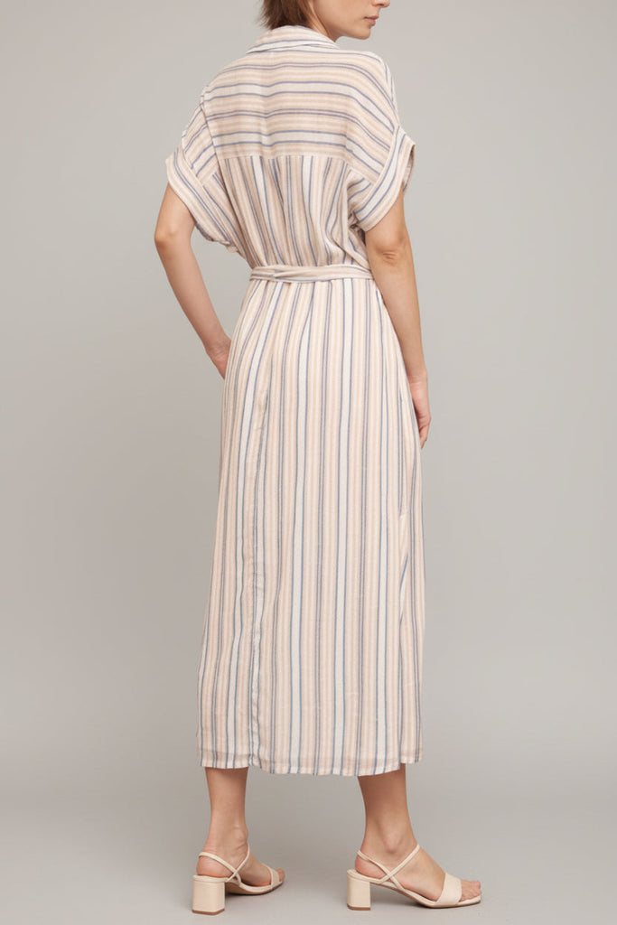 The Soft Stripe Shirt Dress