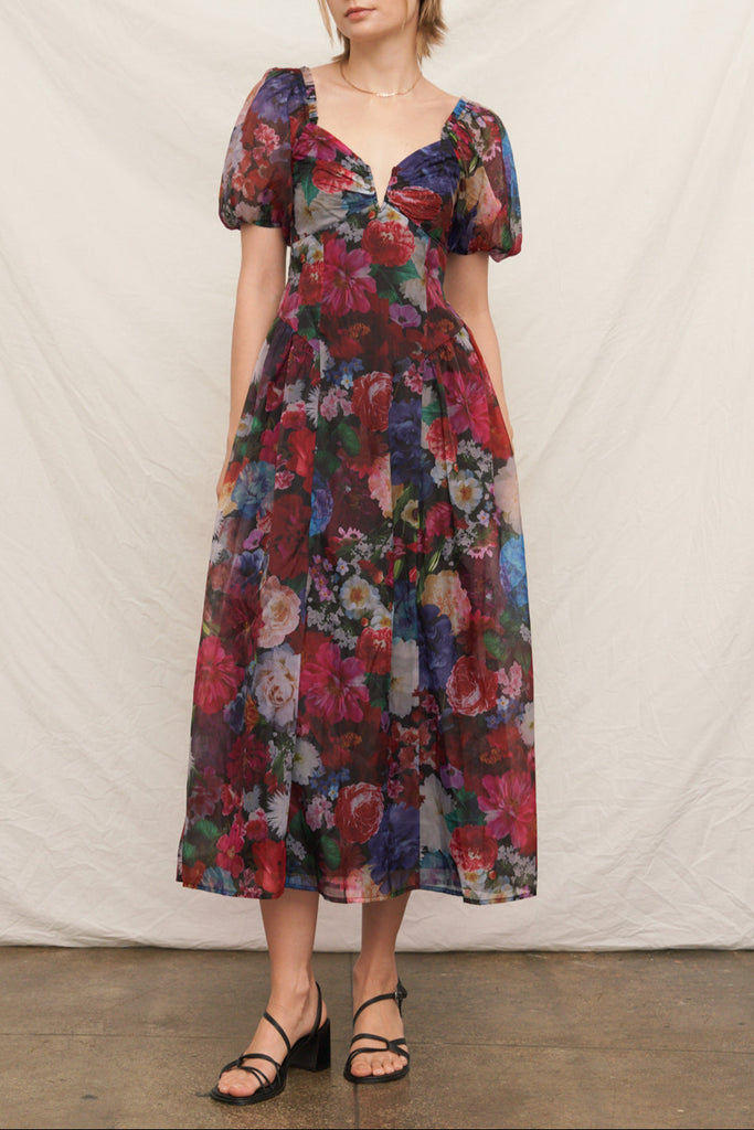 Violet Hour Puff Sleeve Maxi Dress