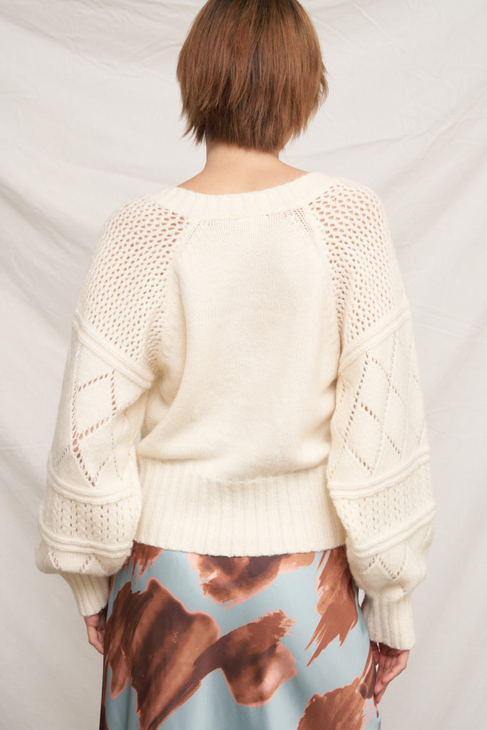 Snow Petal Sweater