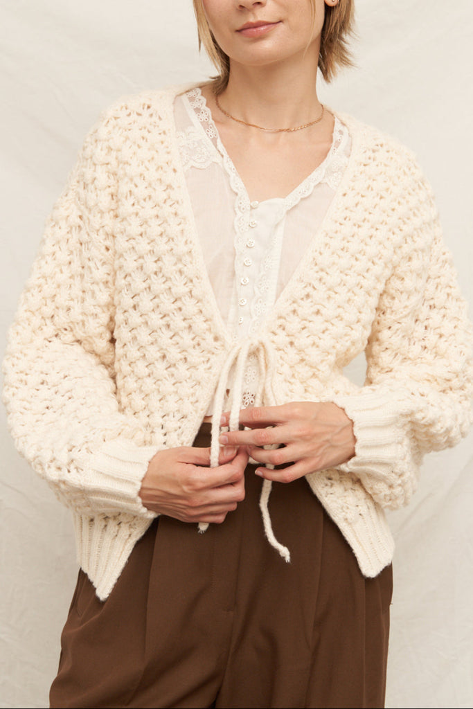 Oh So Cream Knit Cardigan