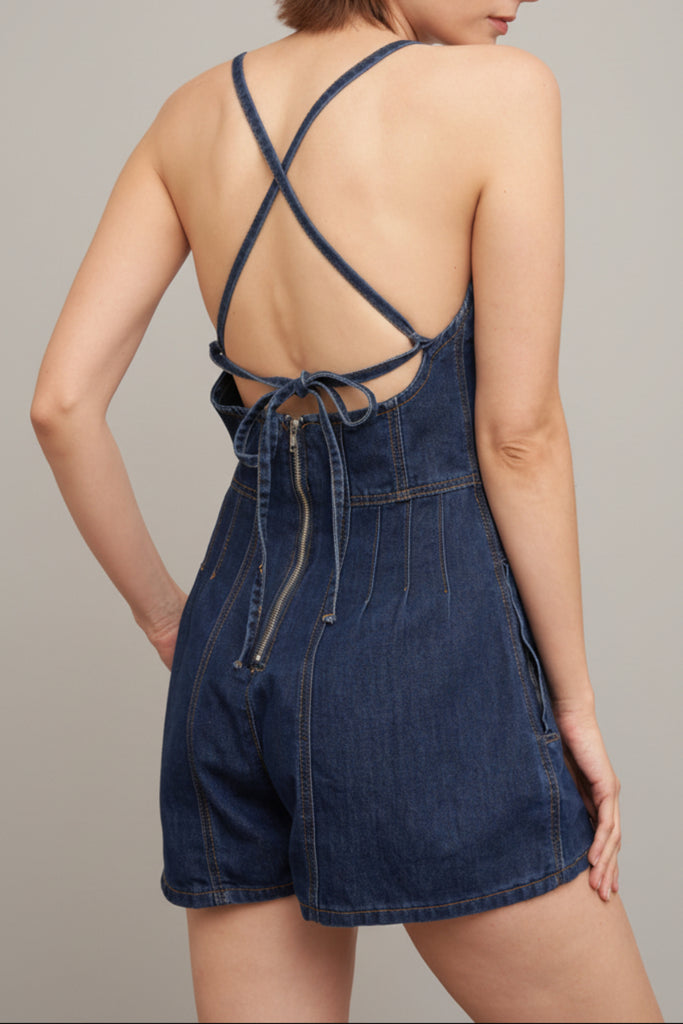 Modern Fit Denim Romper
