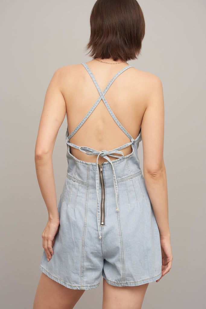 Modern Fit Denim Romper