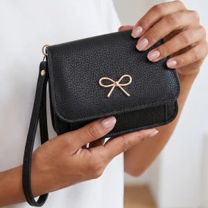 Bow Charm Wristlet Wallet