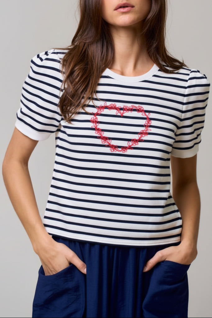 Love Line Puff Sleeve Top