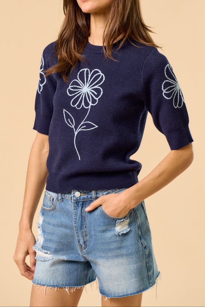 Daisy Daze Sweater Top