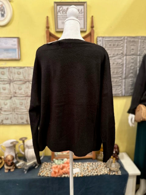 Mystique Relaxed Fit Knit Long Sleeve Sweater