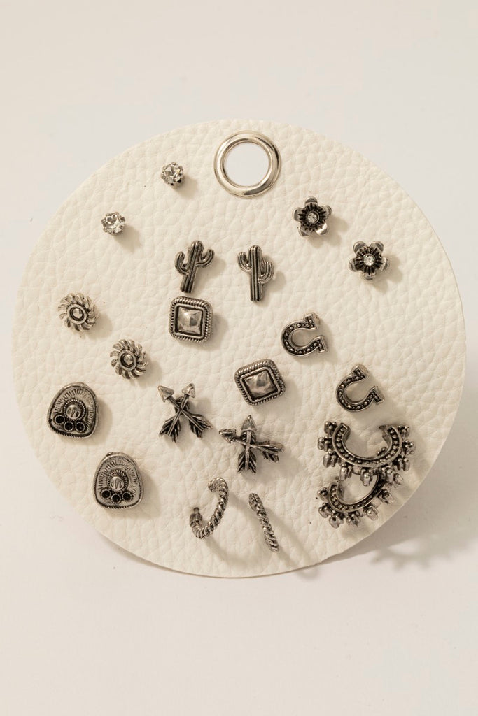 Western Stone Earring Set (Assorted)