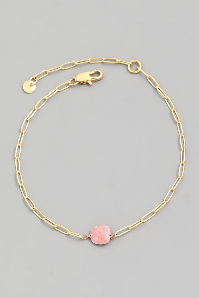Mother Earth Dainty Stone Bracelet (Assorted Colors)