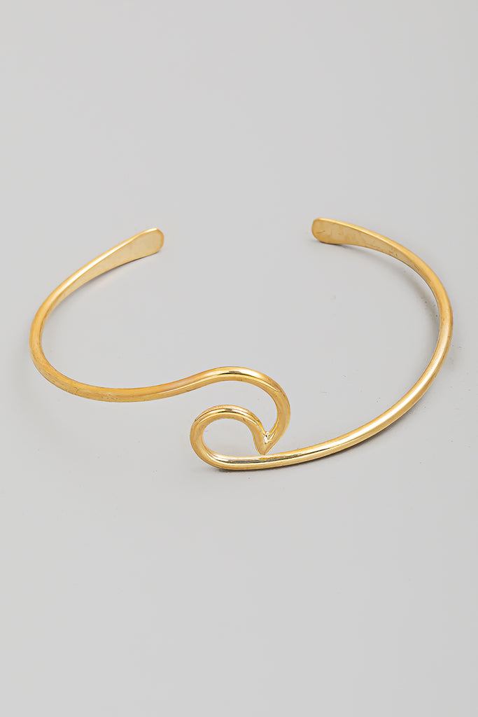 The Perfect Wave Bangle Bracelet (Gold/Silver)