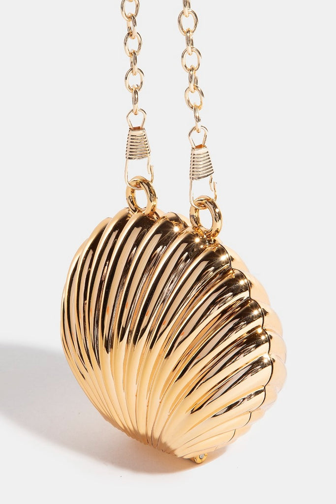 Golden Shells Mini Metal Bags with Chain