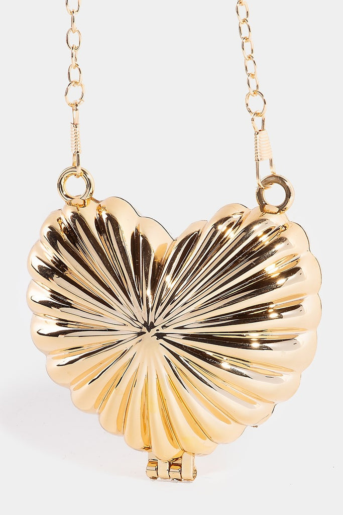 Golden Shells Mini Metal Bags with Chain