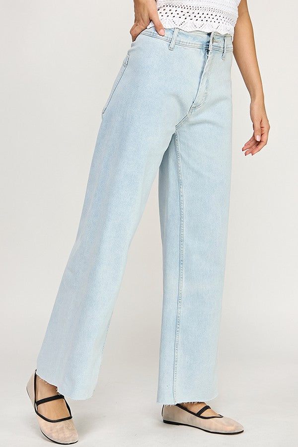 Coastline Straight Leg Light Wash Jean