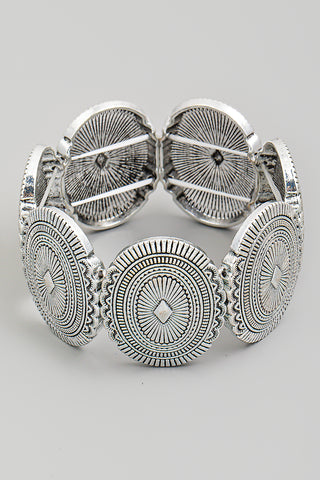 Plain and Simple Thick Hinge Bracelet (Gold/Silver)