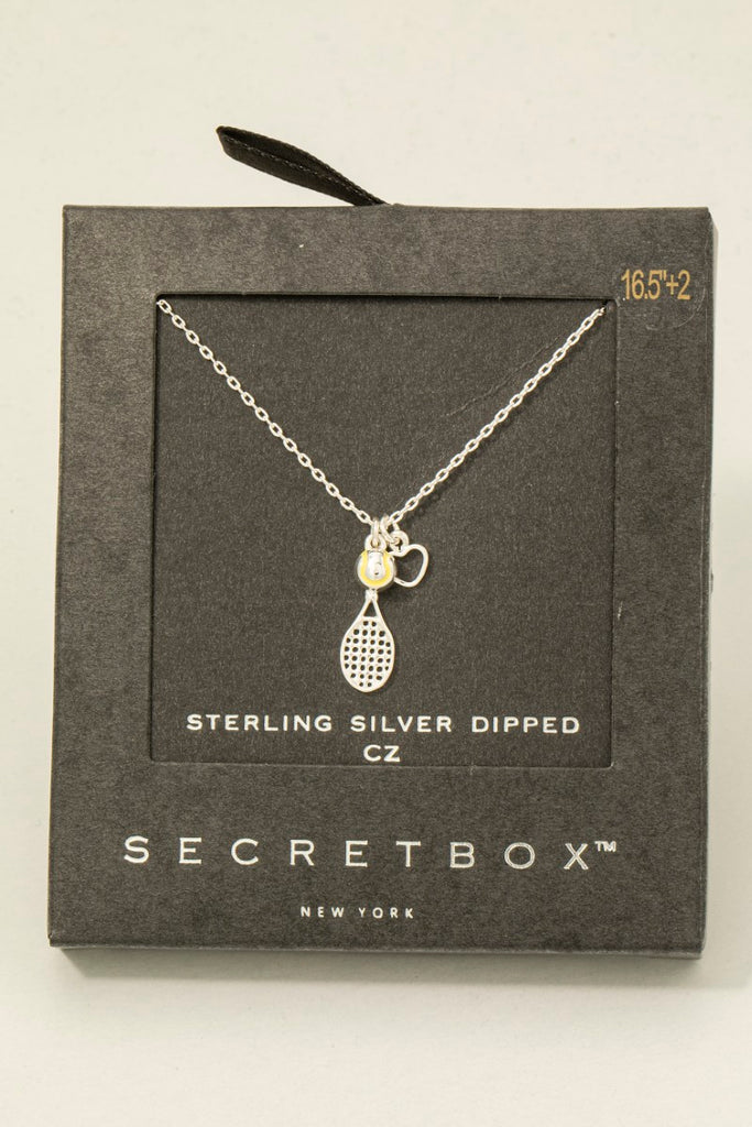 Tennis Charm Necklace