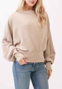 Soft Tide Boat Neck Extra Soft Long Sleeve
